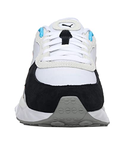 Image of Puma Unisex-Adult, Wild Rider Rollin', White-Orange Glow, Sneaker, 5.5UK, (38151703)