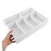 GLEAVI Cash Box Organizer with Dividers Lightweight Plastic Money Tray for Coins and Receipts Elegant Design for Home Office Use Versatile Storage