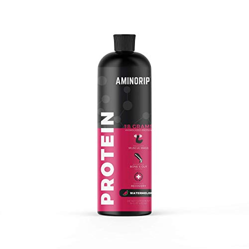 Liquid Protein Hydrolyzed by Aminorip. 18 Grams, 16 oz, No Fat, Sugar Free