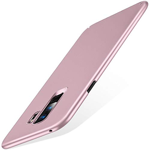 TORRAS Slim Fit Designed for Samsung Galaxy S9 Plus Case (2018), Hard Plastic Ultra Thin Phone Cover Matte Finish Grip Case for Samsung Galaxy S9 Plus, Rose Gold