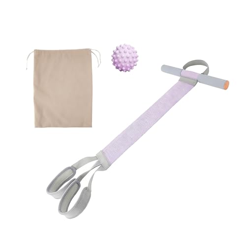 Lot de 3 bandes de résistance avec poignées – Bandes de fitness pour la musculation jusqu'à 120 lbs, avec balle pour fascia et sac de rangement, idéal pour l'entraînement complet du corps à la maison