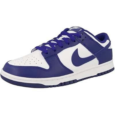 Nike Dunk Low Retro Men's Shoes (DV0833-103, White/University Red/Concord) Size 13