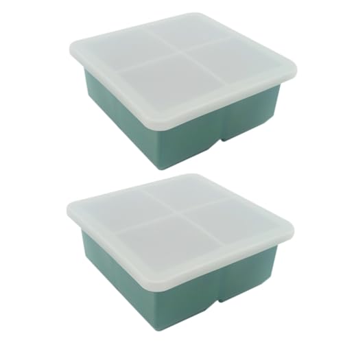 Molde para hielo de silicona 2 piezas con tapa miniatura 1