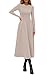 PRETTYGARDEN Cocktail Dresses for Women 2026 Elegant Classy Fall Long Sleeve Midi A Line Flowy Modest Winter Party Dress (Apricot,Large)