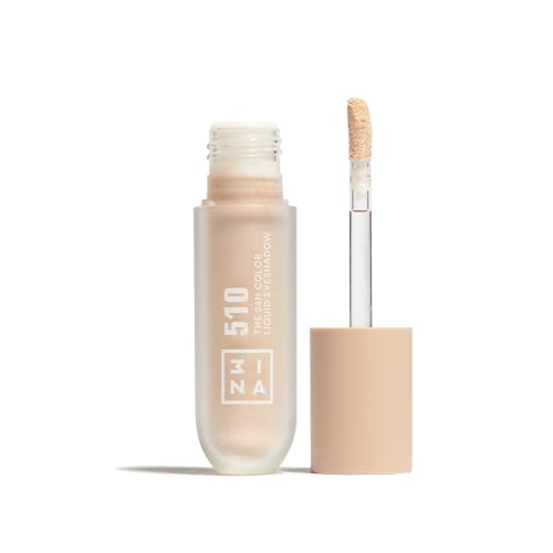 3INA MAKEUP - The 24H Color Liquid Eyeshadow 510 - Beige perla - Sombra de Ojos Líquida Beige perla de Larga Duración 24H con Fórmula Waterproof - Textura Ligera - Vegan - Cruelty Free