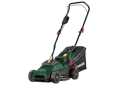 Parkside Cortacésped a batería PRMA 20-Li con batería de 4 Ah y c...