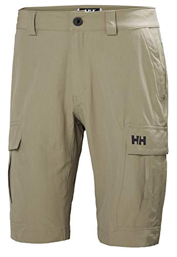Helly Hansen Men's HH Cargo II Quick Dry Stretch Outdoor Shorts, 720 Fallen Rock, Size 36
