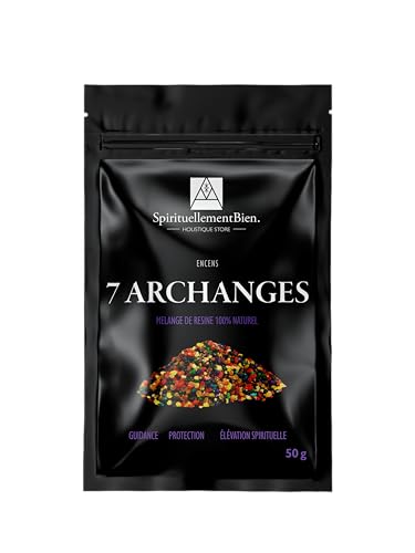 Encens - Bonheur - Purification - Protection - Protection pour Fumigation Brule Parfum ou encensoir (7 Archanges, 50 GR)