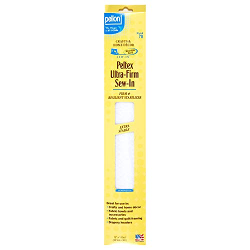 Pellon 70 Peltex Ultra-Firm Sew-in Stabilizer 15in x 1 yd Package