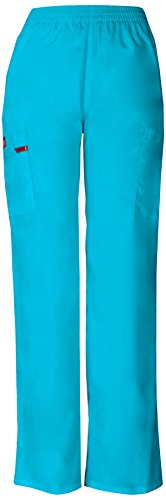 Image of Dickies EDS Signature Scrubs for Women, Elastic Waist Pull-On Cargo Pants for Women in Soft Brushed Poplin - 86106