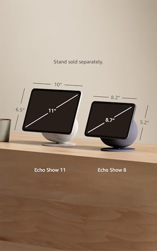 Image of Amazon Echo Show 11 (newest model), Vibrant Full-HD 11 inch display with more viewing area and spatial audio, Designed for Alexa+, Glacier White