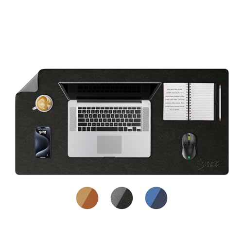 Black Shark - Black Shark Manta P9 Sous-main de bureau en cuir antidérapant pour clavier et souris de jeu (79,8 x 40 x 0,3 cm) - Grand tapis d'écriture imperméable pour bureau et bureau à domicile - Noir - -13%