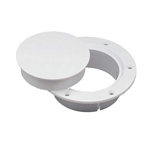 NICRO MARINCO 4” White Snap-in Deck PLT plaque de pont blanche