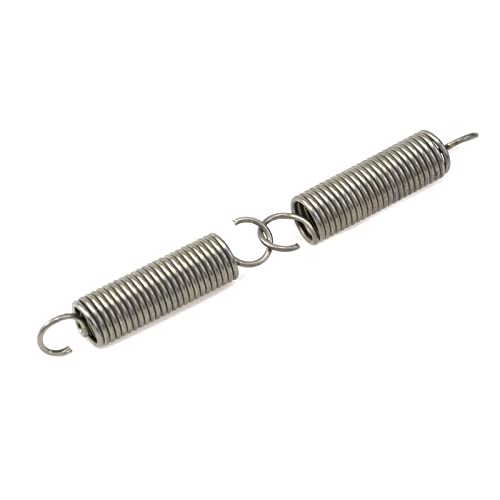 Image of Mcredy Extension Springs 2Inch, Stainless Steel with Dual Hook End, 2Pcs | High-Strength, High Load-Bearing Capacity, for Hobby Crafting DIY Home Repair