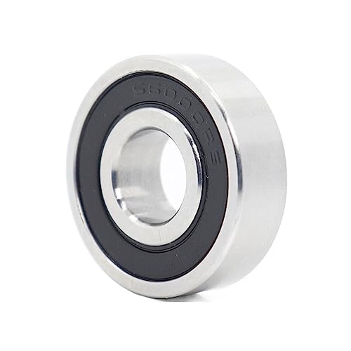 HWDNQGH RHAIYAN Rodamientos 6000RS 10 * 26 * 8 Mm (1 ud.) Rueda de Cubo de Bicicleta híbrido 440C Anillos de Acero Inoxidable con rodamiento de Bolas de cerámica Si3N4 S6000 Specific