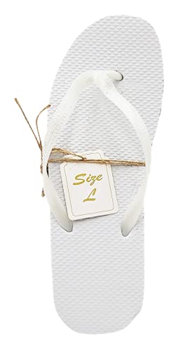 Image of Bulk Flip Flops for Weddings | 48 Pairs | Reception Guest Slippers | Women Men Beach Pool Wholesale Sandals Pack
