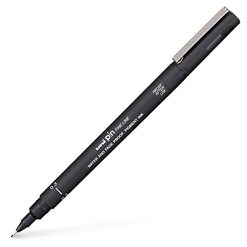 Uni-Ball Uni Pin Drawing Pen 0.3mm Black Ink