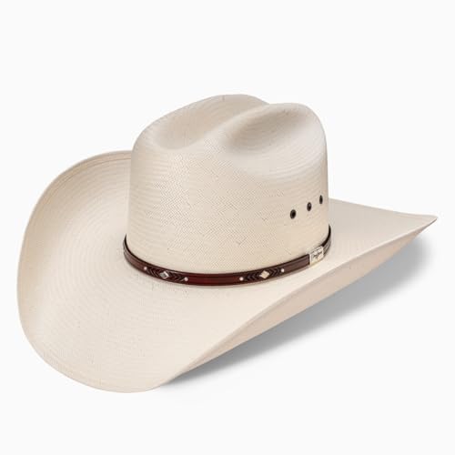 RESISTOL Men's Palo Duro 8X Straw Cowboy Hat Natural 6 3/4