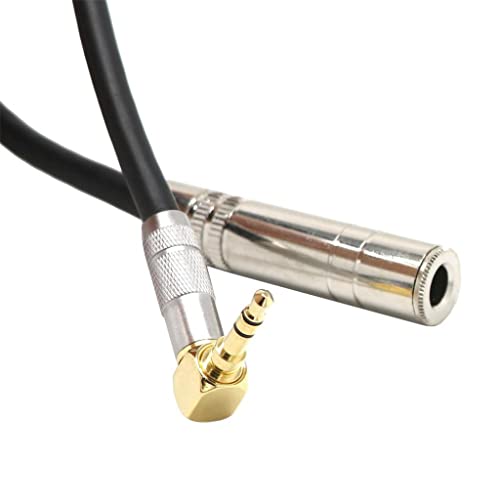 Cable de extensión estéreo 3.5mm macho a 6.35mm hembra miniatura 4