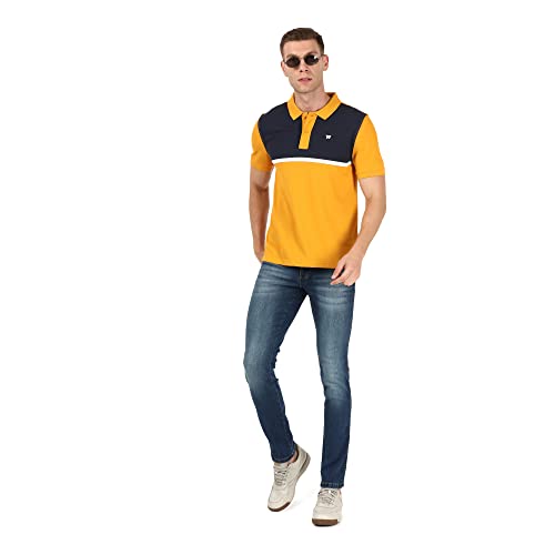 Image of Wrangler Men Multicolor Printed Polo Tshirt