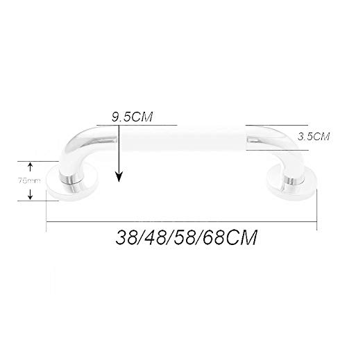 Barre d'appui de sécurité en acier inoxydable 68cm pour douche durable - 7