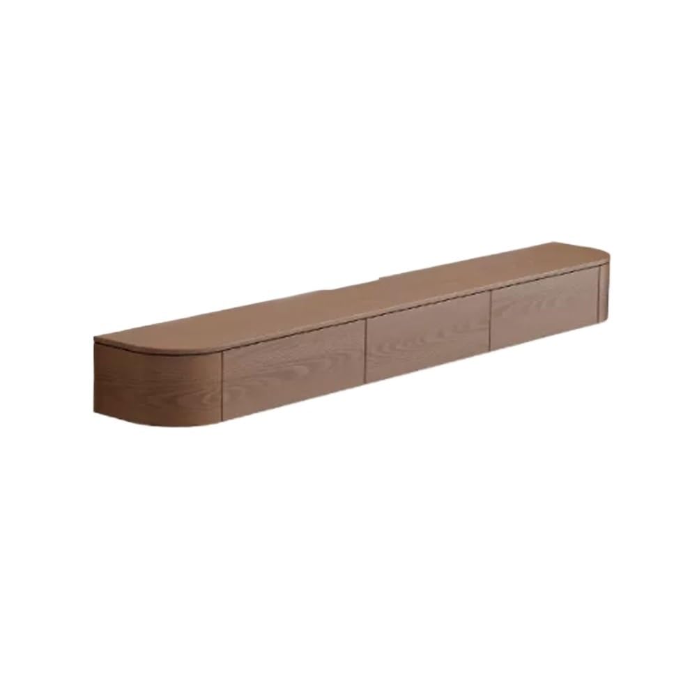 78,7"/86,6'' Schwebender TV-Ständer mit LED-Licht, Wandmontierter schwebender TV-Ständer, Entertainment-Media-Center(Small)