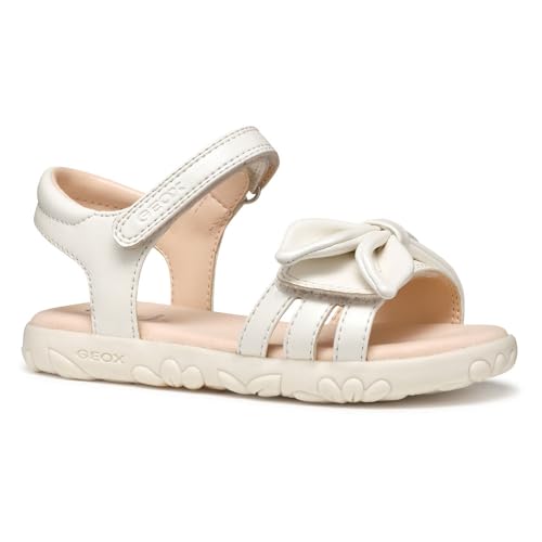 Geox J SANDAL HAITI GIRL, Sandale fille, White,