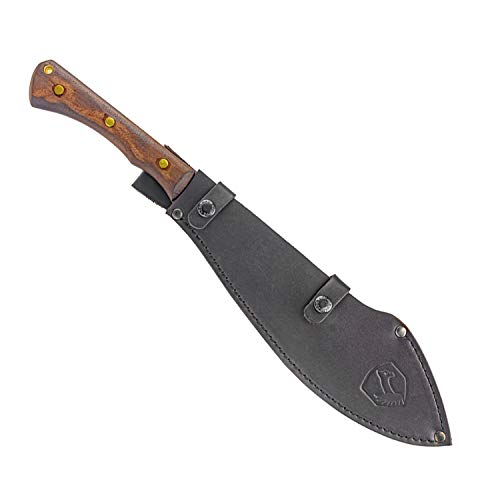 Condor Tool & Knife, Polar North Machete with Walnut Handle & Hand Crafted Welted Leather Sheath