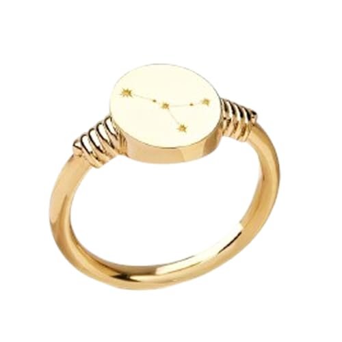 Bague Cancer en argent contre la décoloration des doigts avec sa finition plaqué or