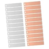 FIXOSHEE 30 Paare Kupferstreifen und Metallstreifen Hochreine Anodenbleche Für Wissenschaftliche Experimente Obstbatterien Elektroplattierung Wiederverwendbar Sicher Und Effizient