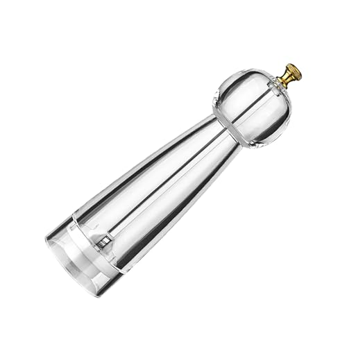 aqxreight Pfeffermühle, Acryl-Keramik, Runder Kopf, Manuelles Rotationsdesign, Küchenmühle, Salzstreuer mit Ergonomischem Griff für EIN Feines Würzerlebnis