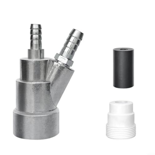 EXTRWORY Pistola de arena de acero inoxidable de 35 mm con boquilla de carburo de boro de 8 mm para aplicaciones de pulido y chorro de arena de taller