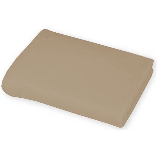 Biancheria da letto, 1 pezzo, lenzuolo con angoli, 38 cm, in cotone egiziano 600 fili, taglia matrimoniale, colore tortora