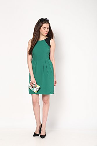 Image of Harpa Women's Silk Empire Knee-Length Dress