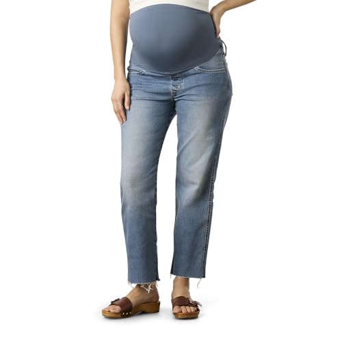 Levi Strauss Signature Gold Women's Maternity Comfort-Stay Straight Leg Jeans, (New) Lady Luck, Small