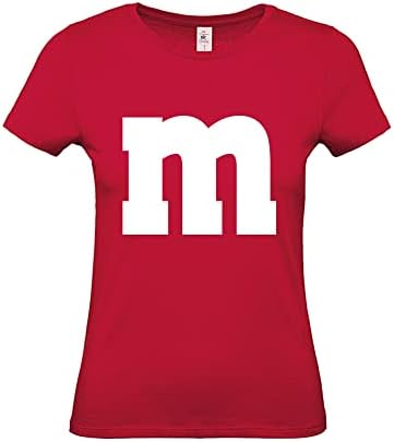 MoonWorks® Heren T-shirt carnaval M opdruk groepskostuum verkleedkleding Last Minute carnavalskostuums mannen funshirt, 5 rood., XL