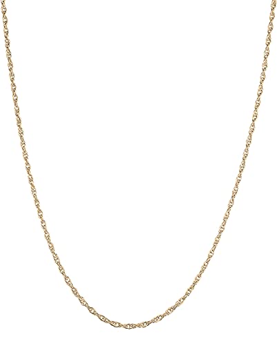 Savlano 10K Solid Gold Italian Rope 1.5mm Chain 10 Karat Necklace Comes With Gift Box for Women & Men - Made in Italy