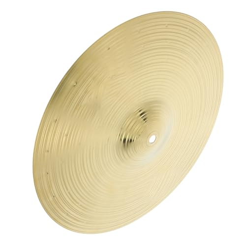 Vaguelly Copper Plated Crash Cymbals 13.77 Inch Alloy Drum Cymbal Set for Jazz Drum Kits Practice and Acoustic Performance