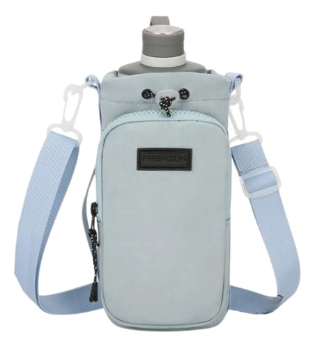 Bolsa Porta Garrafa Lateral Transversal com Alca Bolsa e Ziper Ballet Ginastica Fitness (Verde)