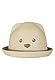 Sterntaler Strohhut Bär - Sommer Hut mit Bärengesicht und Ripsband - UV-Schutz 50+ Sonnenhut - Baby und Kinder Sommer Kopfbedeckung - Sand, Größe 55