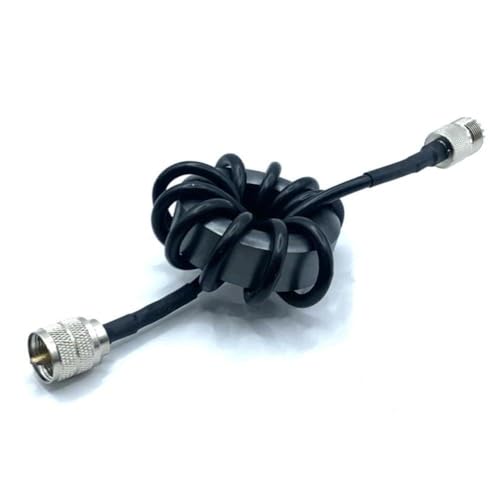 NiuLumea Radio de alta frecuencia Balun de onda corta de 1,8-30 MHz 600 W, para supresión EMI, para conector M-macho a conector hembra M