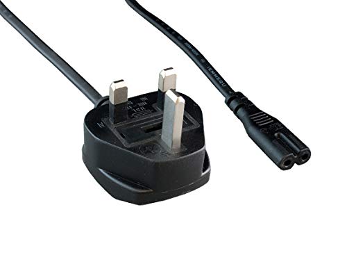 Cable Leader 6ft 18 AWG England/UK Notebook Power Cord, Non-Polarized, with Fuse