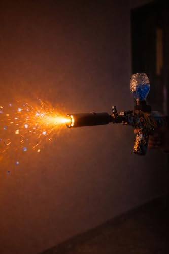 Image of Automatic Gel Blaster Gun for Kids with Silencer with Smoke and Light | Electric Water Gel Ball Shooting Gun for Kids & Teens | Rechargeable | Outdoor Action Toy