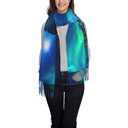 WURTON Italy Flag Women Pashmina Scarf Wrap Shawl, Mom Grandma Wife Girlfriend Holiday Gift