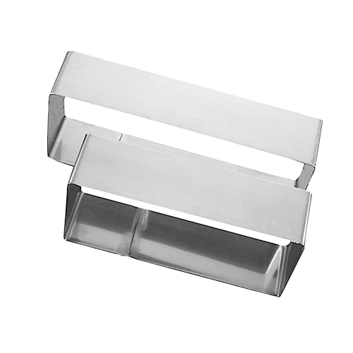 OKUMEYR Mousse Mould Cake Mold Baking 2 Pcs Stainless Steel for Mini Cakes Cookies