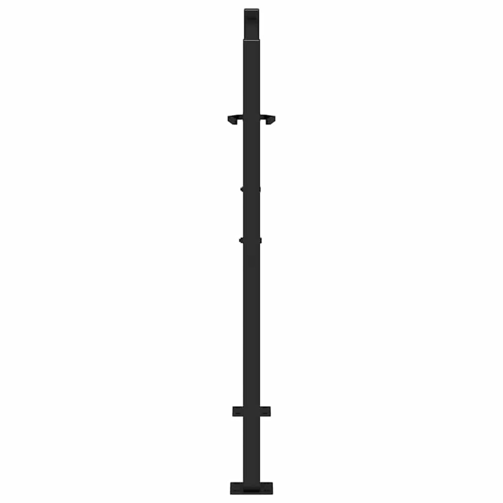 Stahl Gartentor mit Schließsystem, schwarz, 110x106cm, für Terrassen und Einfahrten - Stabiles und Elegantes Design