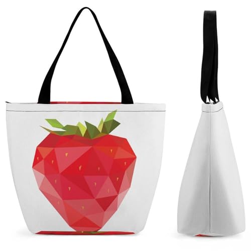 Sac de voyage fraise géométrique pour ne plus manquer de place en shopping