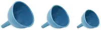 Oikos - Funil de Silicone Azul Conjunto 3 Peças
