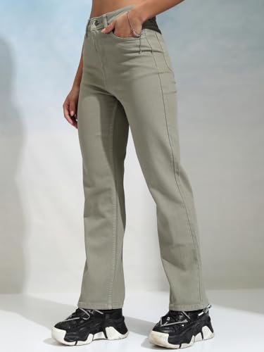 Image of Tokyo Talkies Women's Flared Regular Track Pants | Stretchable Trackpants | Casual Track Pants| Mid-Rise| Gymwear | Sports Wear