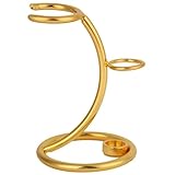 Finition dorée élégante : doté d'une superbe finition dorée, ce support pour rasoirs ajoute une touche de luxe et d'élégance à votre routine de toilettage..Le design élégant sert non seulement un objectif fonctionnel, mais améliore également le décor de votre salle de bain, ce qui en fait un bel ajout à n'importe quel meuble-lavabo.